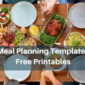 meal planning template-free printables
