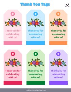 Printable Thank You Tags - Add A Little Adventure