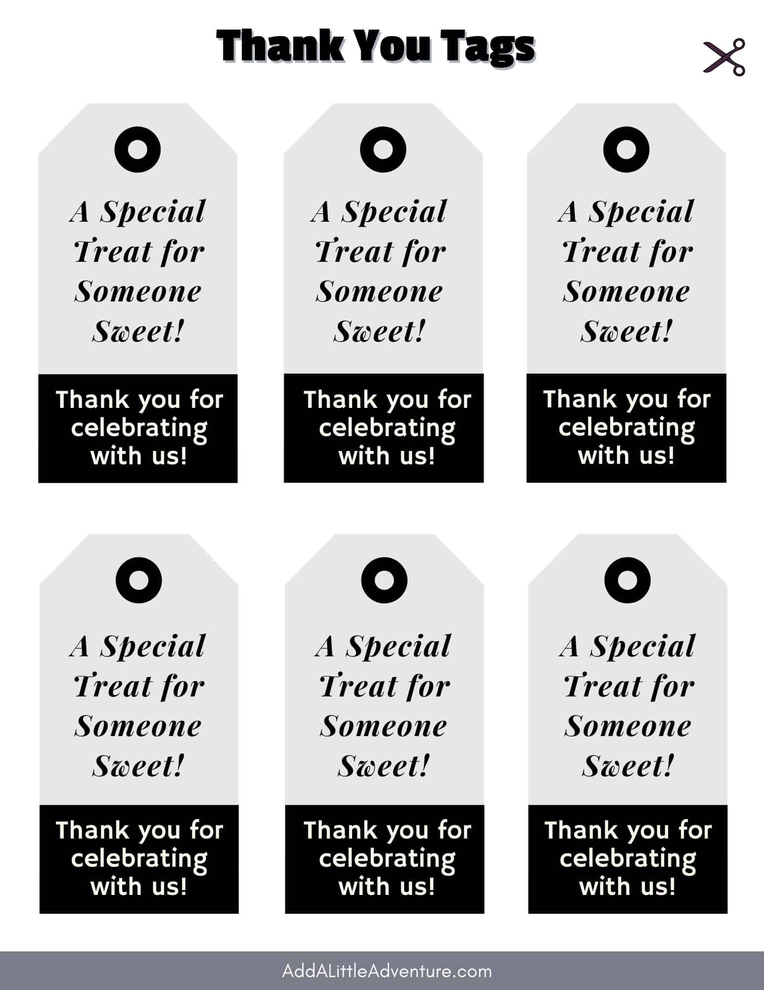 Printable Thank You Tags Add A Little Adventure
