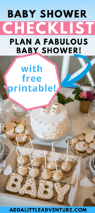 Baby Shower Checklist with Printable - Add A Little Adventure