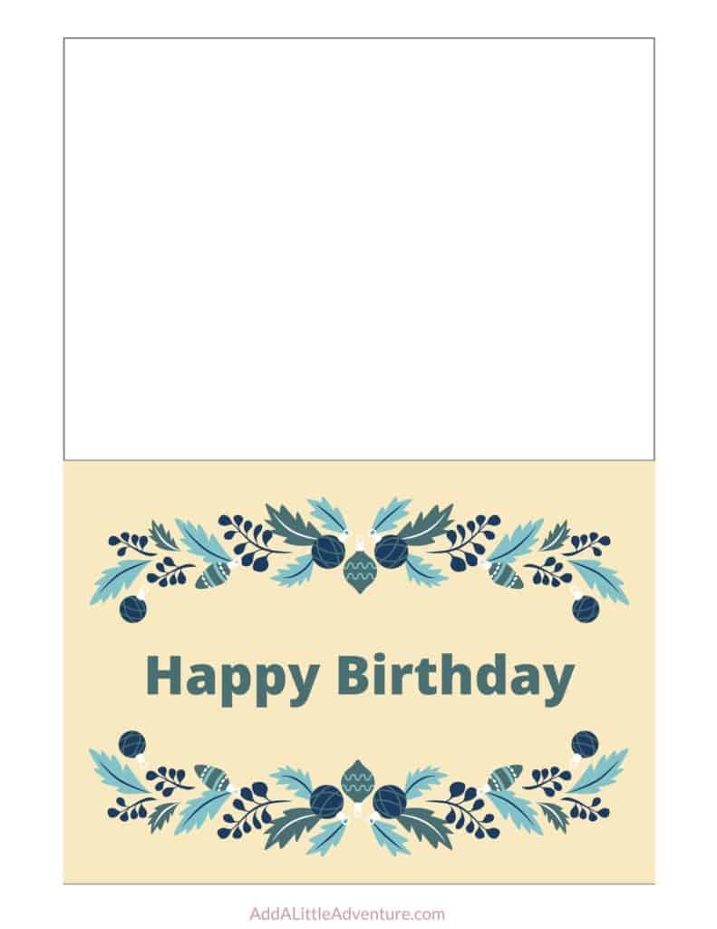 birthday card printable