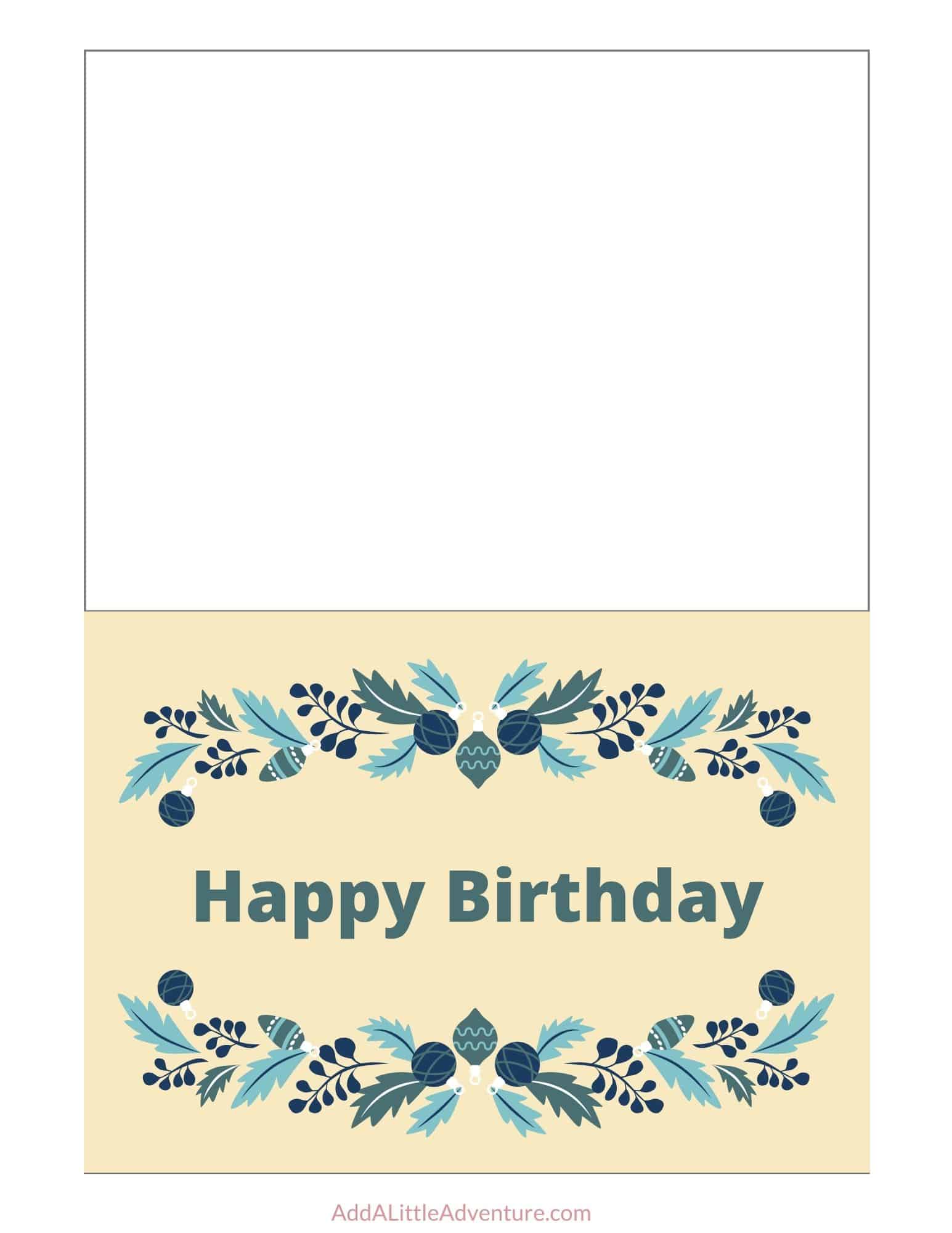 Printable Happy Birthday Cards - Add A Little Adventure