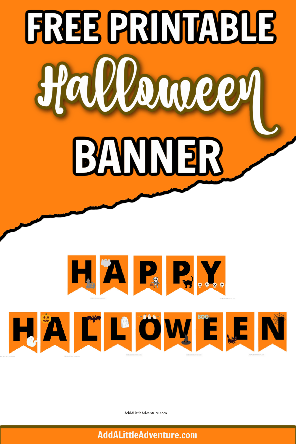 Halloween Banner Printable - Add A Little Adventure