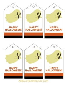 Halloween Tags - Free Printables - Add A Little Adventure