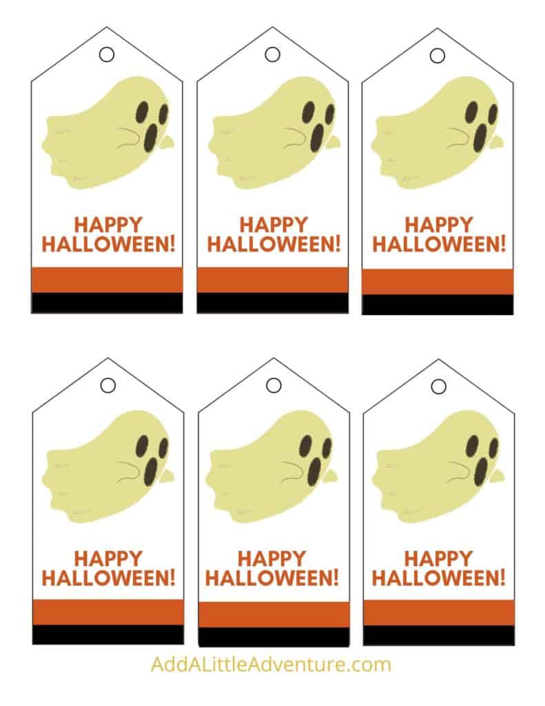 Free Printable Happy Halloween Tags