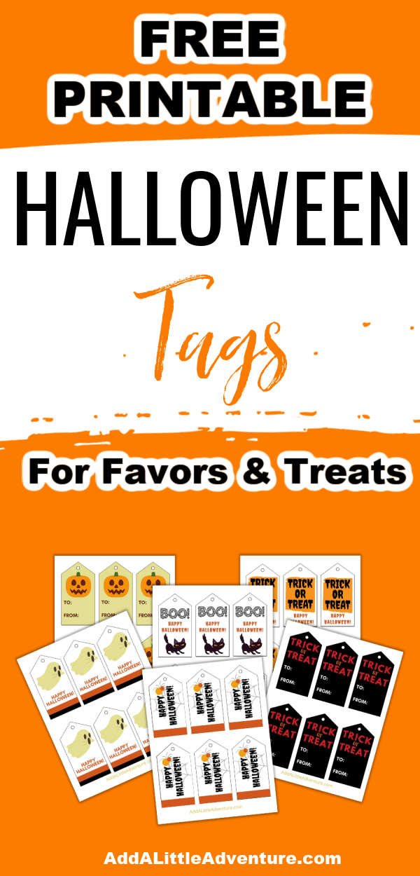 Halloween Tags - Free Printables - Add A Little Adventure