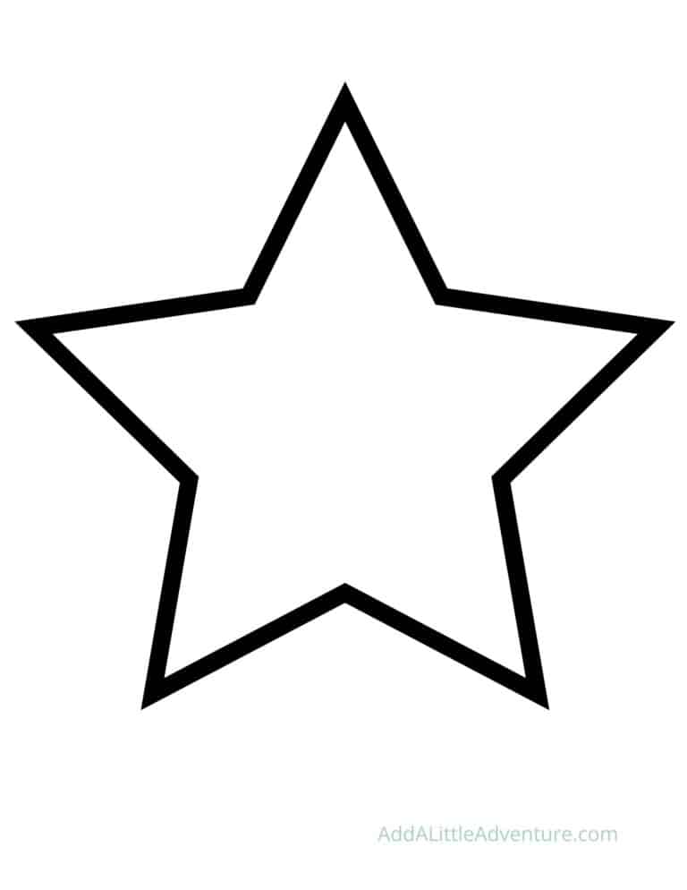 Star Templates - Small, Medium, and Large - Add A Little Adventure
