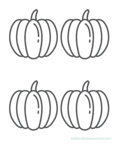 Pumpkin Outlines - Free Printables - Add A Little Adventure