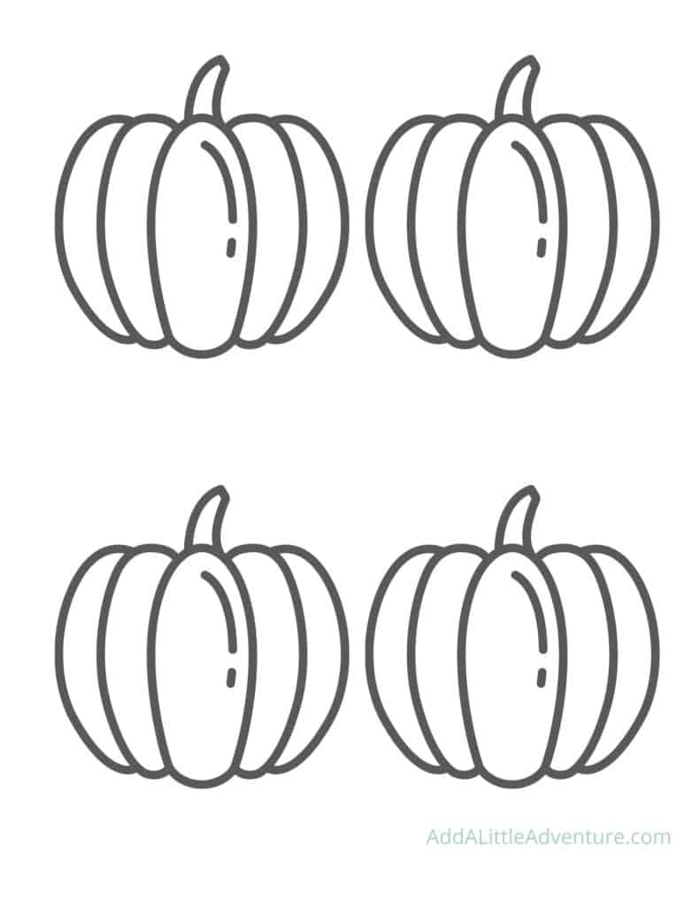 Medium Pumpkin Outlines