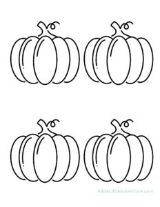 Pumpkin Outlines - Free Printables - Add A Little Adventure