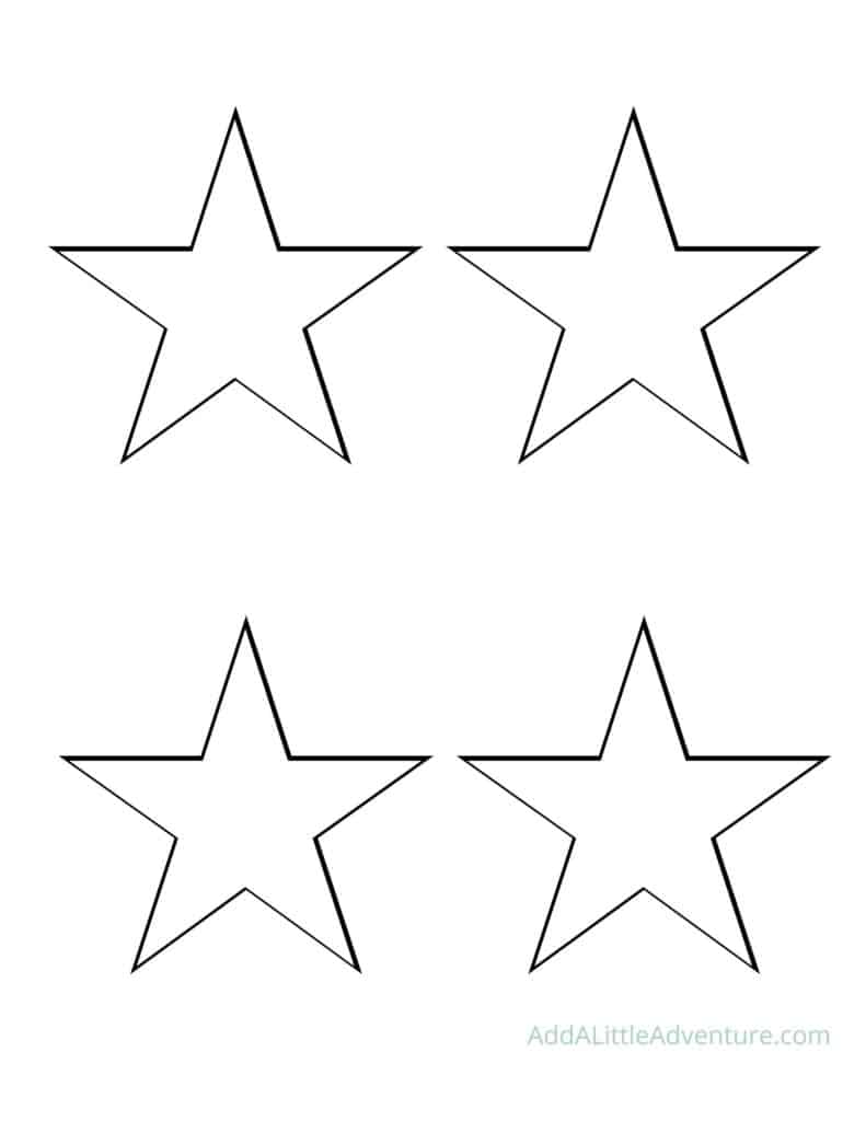 Medium Star Templates - Design 1