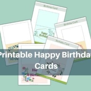 Printable Happy Birthday Cards