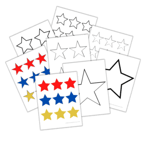 Star Templates - Small, Medium, and Large - Add A Little Adventure