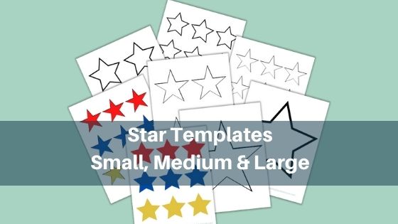 Star Templates - small, medium and large