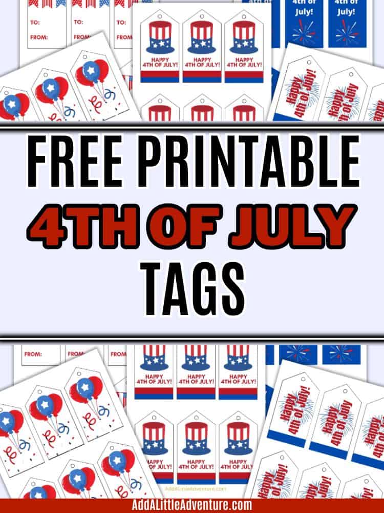 Free Printable 4th of July Tags
