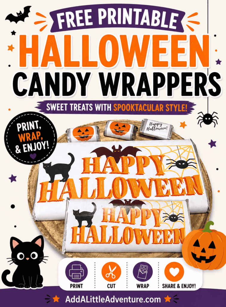 Free Printable Halloween Candy Wrappers
