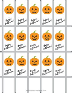Halloween Candy Wrappers - Free Printables - Add A Little Adventure