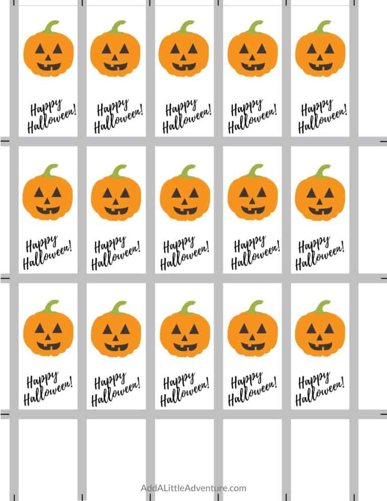 Halloween Candy Wrappers - Free Printables - Add A Little Adventure