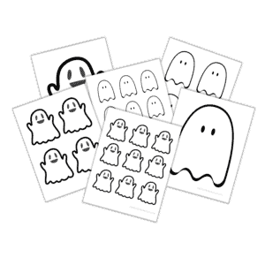 Cute Ghost Outline - Free Printables - Add A Little Adventure