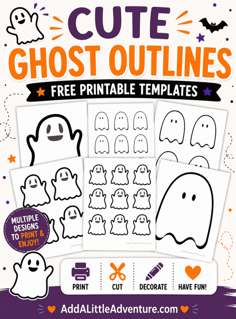 Cute Ghost Outlines