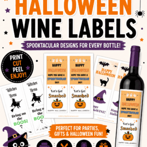 Free Printable Halloween Wine Labels