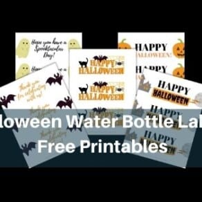Halloween Water Bottle Labels