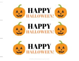 Halloween Water Bottle Labels - Free Printables