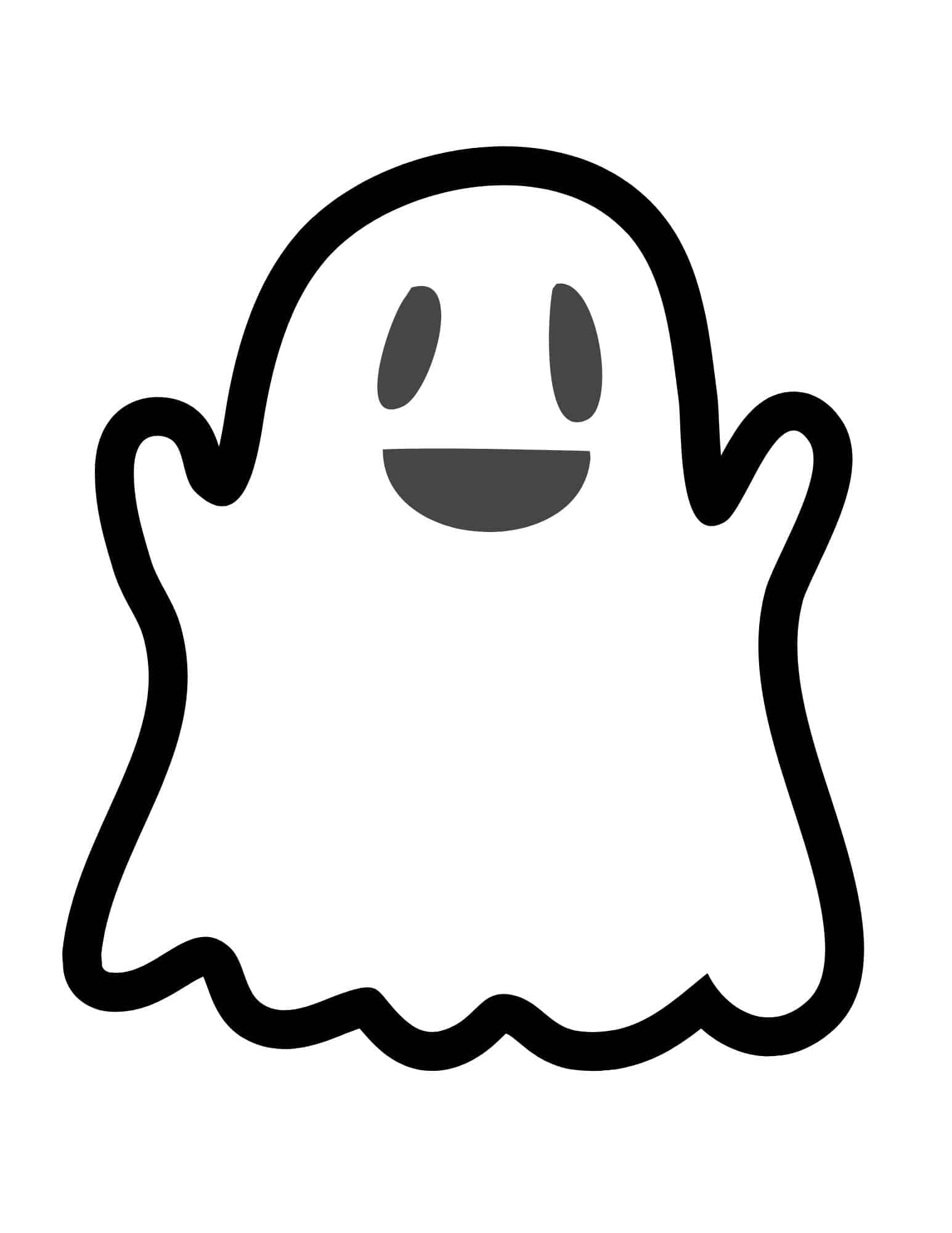 template for ghost face