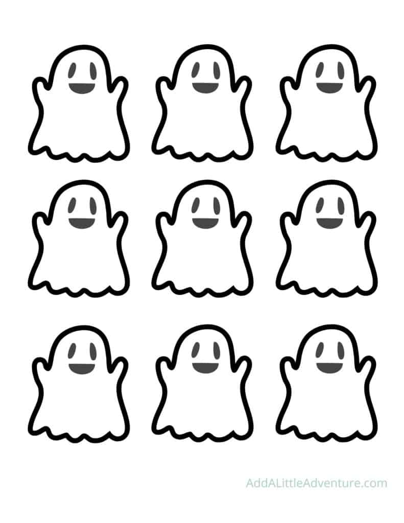 Cute Ghost Outline Free Printables Add A Little Adventure