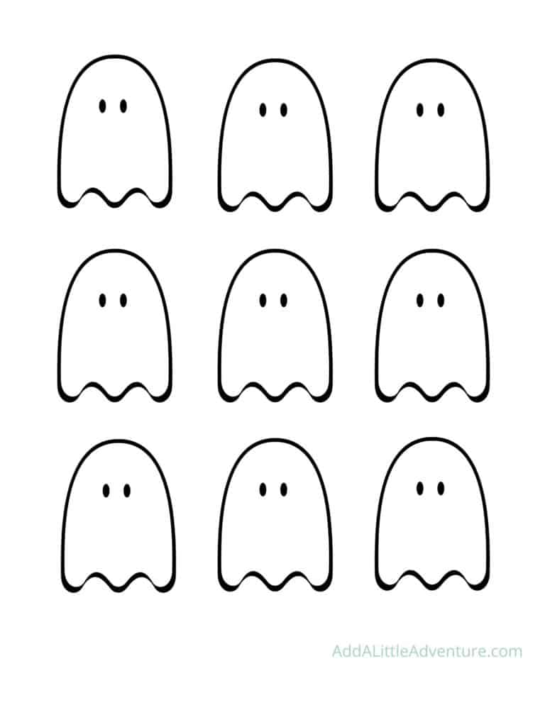 Cute Ghost Outline Free Printables Add A Little Adventure