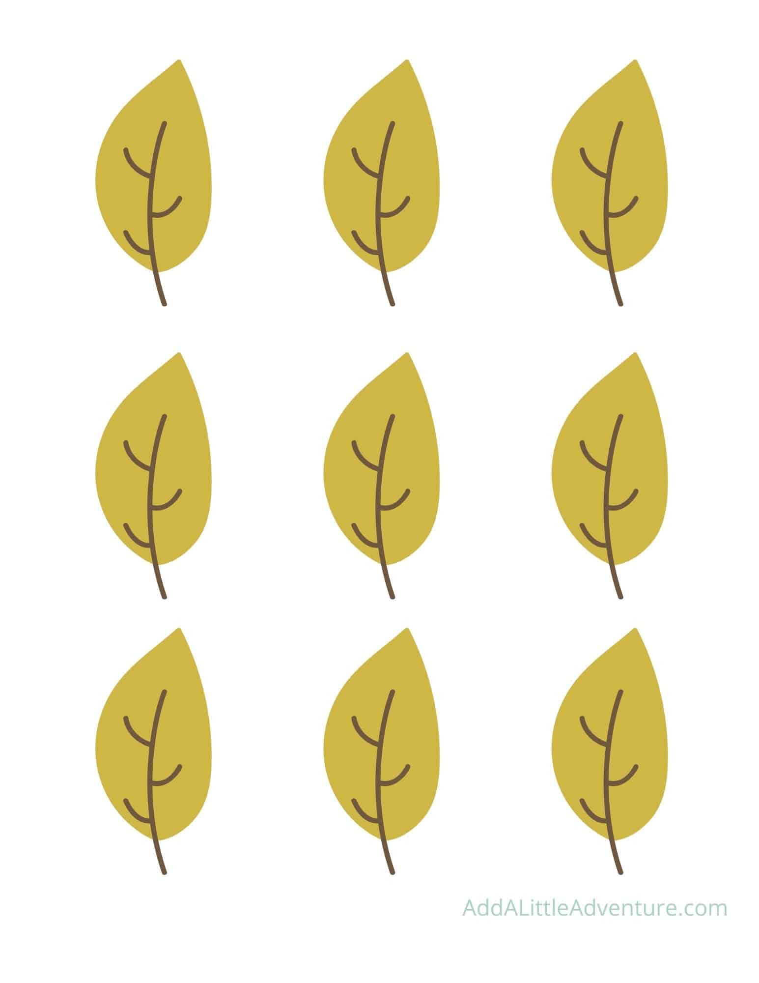 Fall Leaves Printable Outlines and Templates Add A Little Adventure