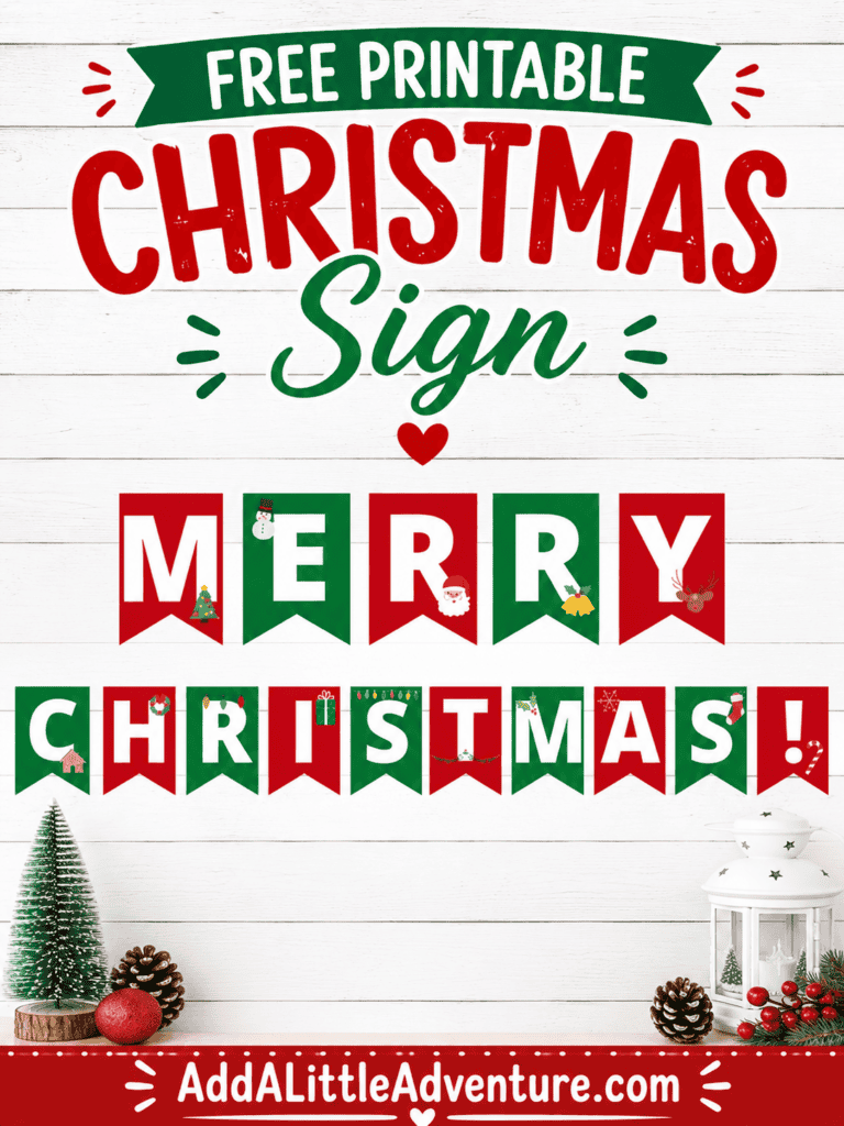 Free Printable Christmas Sign