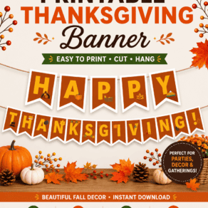 Free Printable Thanksgiving Banner