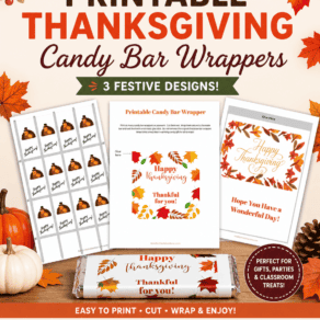 Free Printable Thanksgiving Candy Bar Wrappers