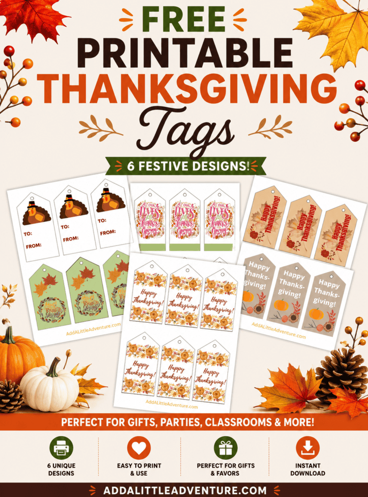 Free Printable Thanksgiving Tags