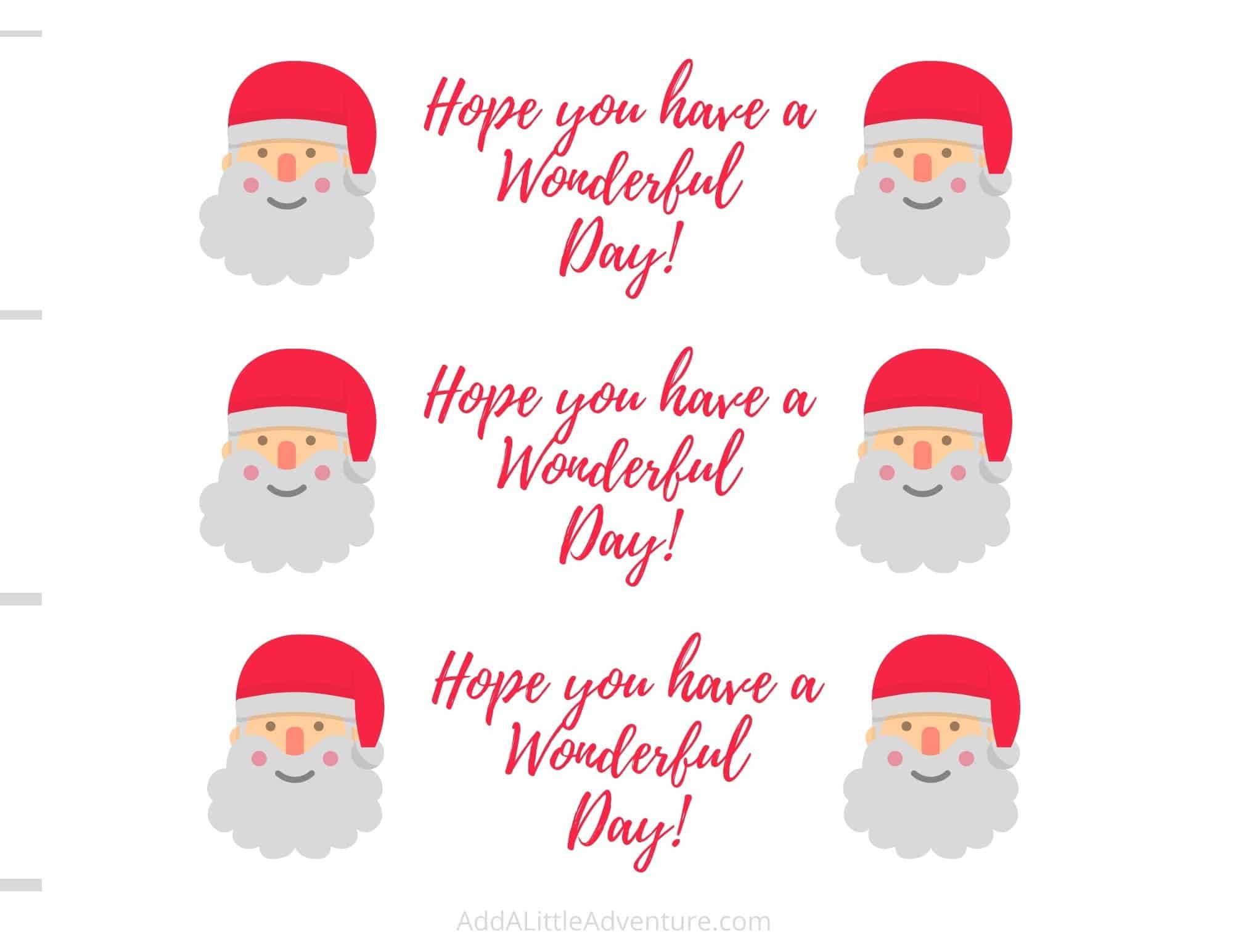 Christmas Water Bottle Labels - Add A Little Adventure