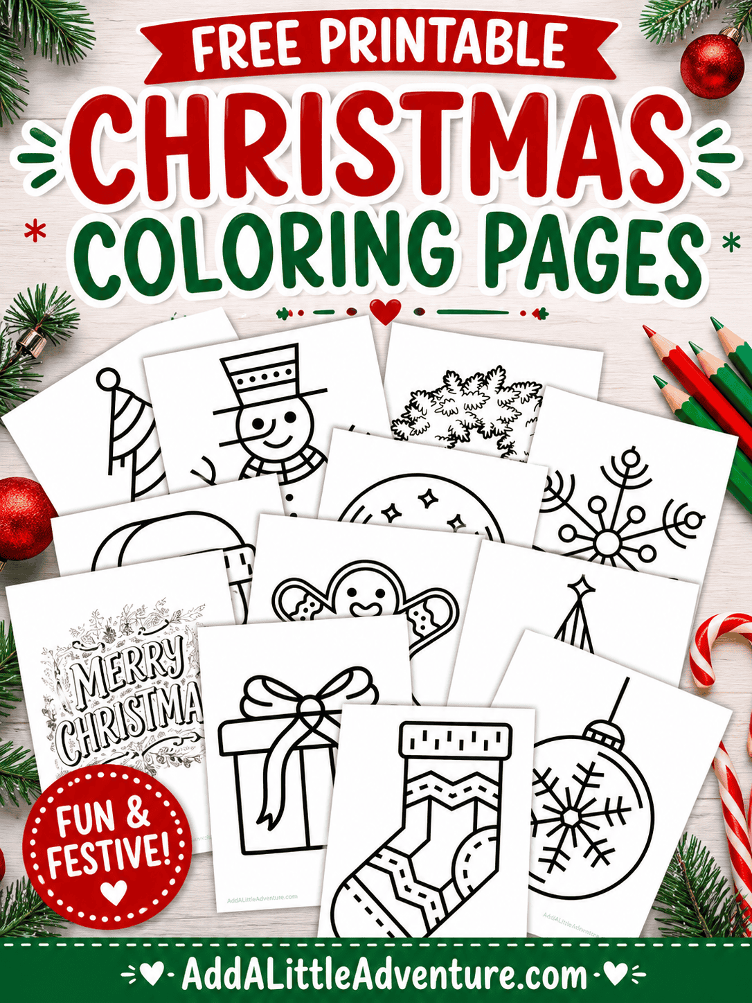 Free Printable Christmas Coloring Pages