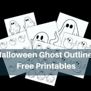 Halloween Ghost Outlines
