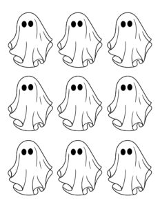 Halloween Ghost Outlines - Free Printables - Add A Little Adventure