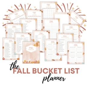 Fall Bucket List Planner