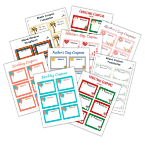 Blank Coupon Templates - Free Printables - Add A Little Adventure