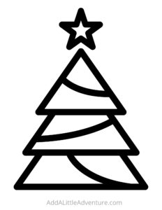 Christmas Tree Outlines and Templates - Free Printables