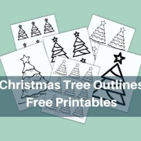 Christmas Tree Outlines - Free Printables