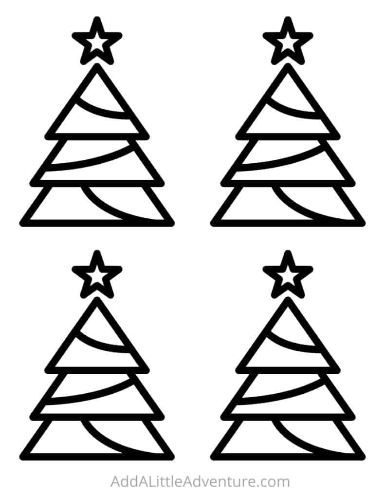 Medium Christmas Tree Templates - Page 4