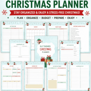 Printable Elf Themed Christmas Planner