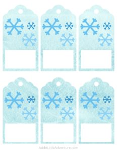 Snowflake Gift Tags - Free Printables - Add A Little Adventure