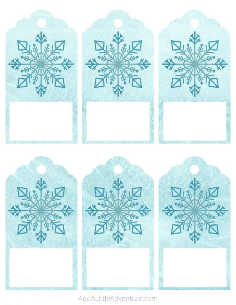 Snowflake Gift Tags - Free Printables - Add A Little Adventure