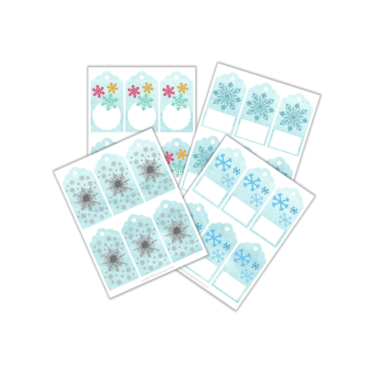 Snowflake Gift Tags - Free Printables - Add A Little Adventure