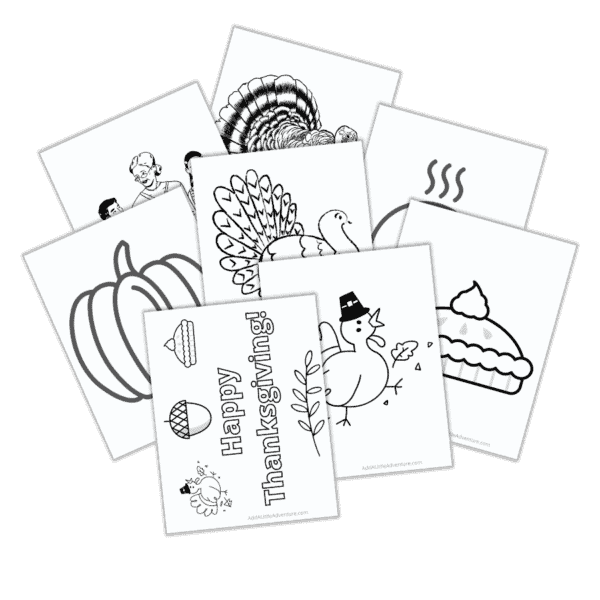 Thanksgiving Coloring Pages for Kids - Free Printables - Add A Little ...