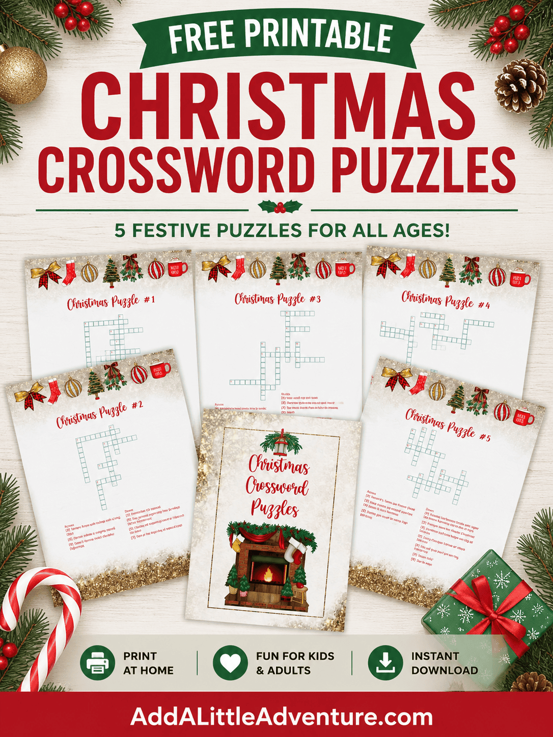 Free Printable Christmas Crossword Puzzles